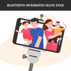 Bluetooth Selfie Stick, Portable Phone Tripod Stand for Mobile