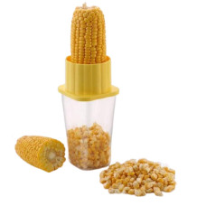 Multi Use Plastic Corn Stripper Cob Remover Bowl