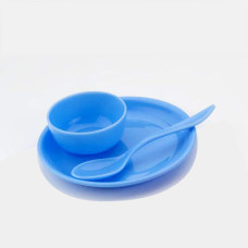 Multipurpose Snack Set 3 pcs - Spoon, Bowl and Dish