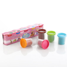Non-Toxic Creative 100 Dough Clay 5 Different Colors, (Pack of 5 Pcs)