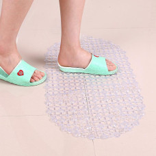 Nonslip Soft Rubber Bath Mat for Bathtub and Shower, Anti Slip Bacterial Anti Bacterial Machine Washable PVC Bath Mat