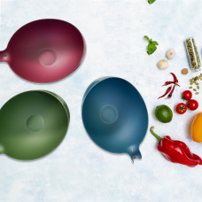 Plastic Rice Bowl / Food Strainer Thick Drain Basket with Handle for Rice, Vegetable & Fruit (set of 3pcs With Brown box)