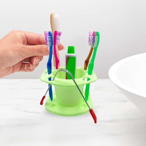 Toothbrush Holder widely used in all types of bathroom places for holding and storing toothbrushes and toothpastes of all types of family members etc.