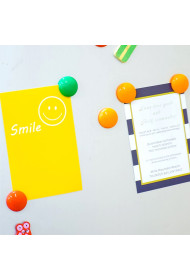 White Board Magnetic Particle Circle 2cm Color Magnetic Nail Household Teaching Magnet Strong Plastic Magnetic Buckle (Pack of 200pc)